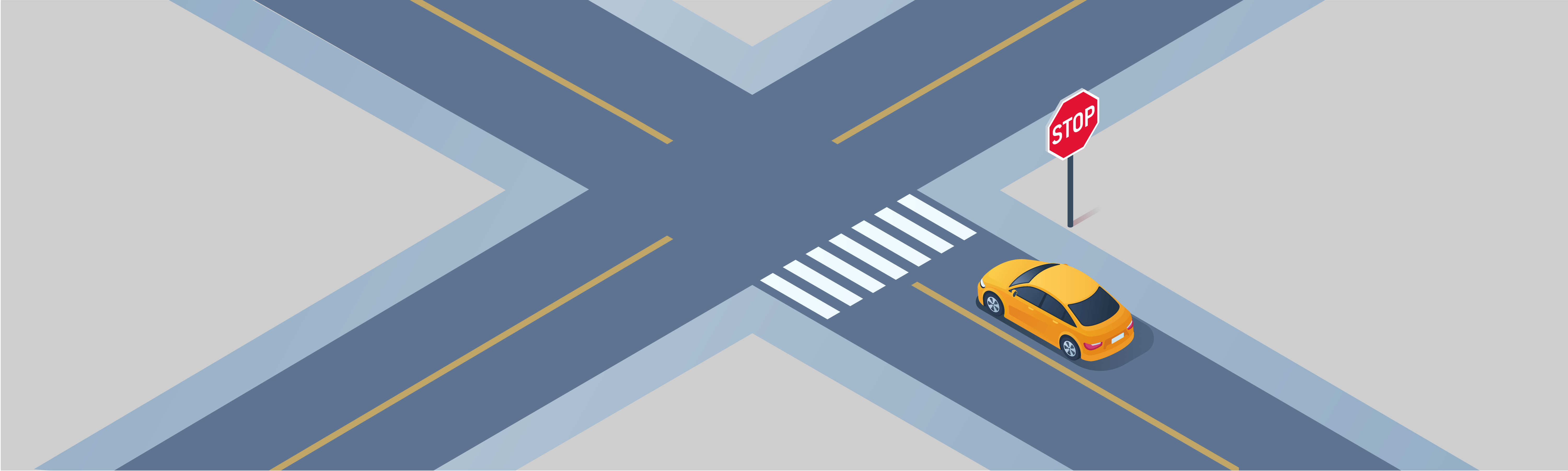 Intersections and Turns - Where should you bring your vehicle to a stop at a marked crosswalk without a stop line?