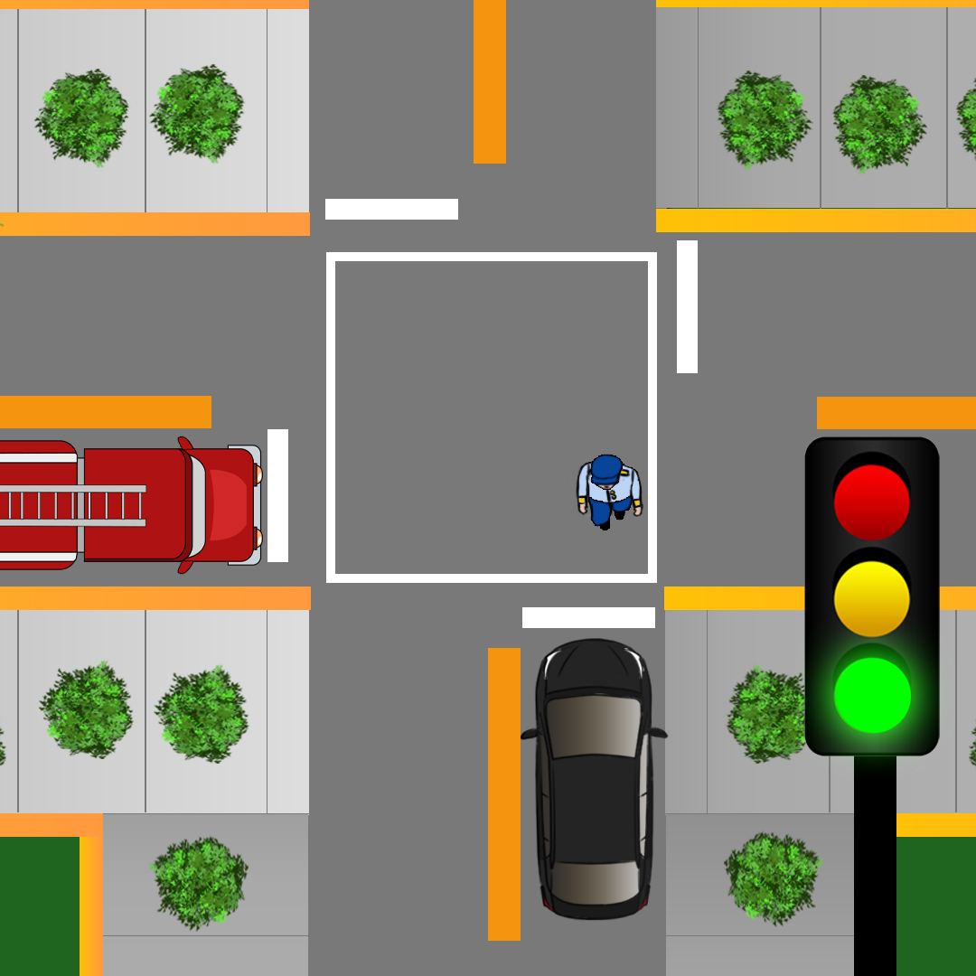 If you are at a red light and a pedestrian is still crossing when the light turns green, who has the right-of-way? - If you are at a red light and a pedestrian is still crossing when the light turns green, who has the right-of-way?