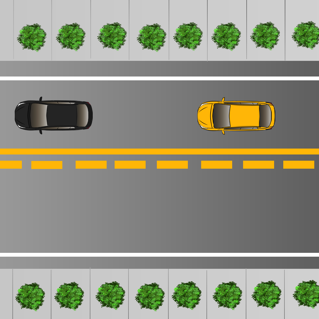 What is indicated by a solid line on the left side of the lane you're driving in? - What is indicated by a solid line on the left side of the lane you're driving in?