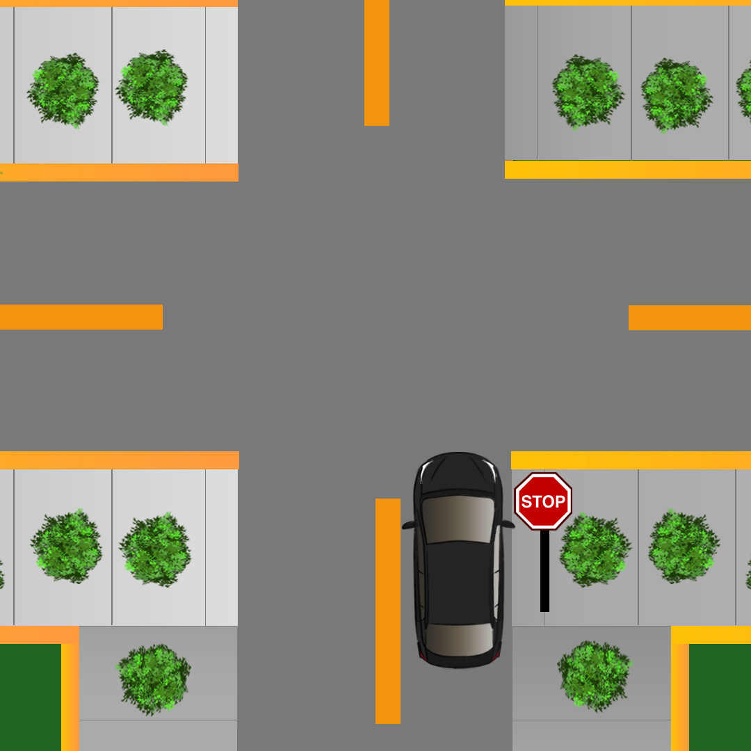 yukon car - Where should you stop at a crosswalk if there's no indication of where to stop?