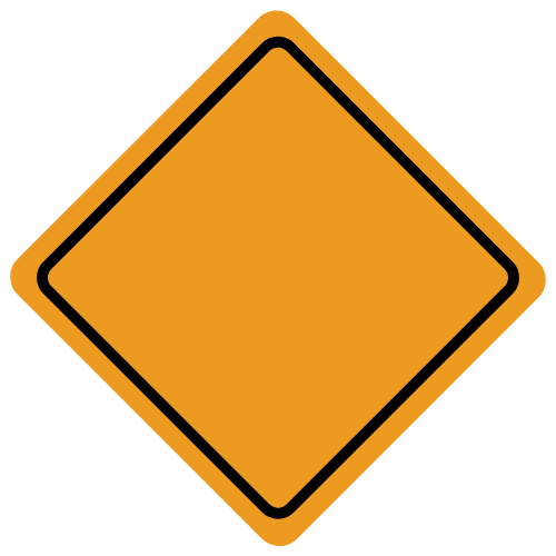 Traffic Signs - What does the information or picture on orange background sign mean?