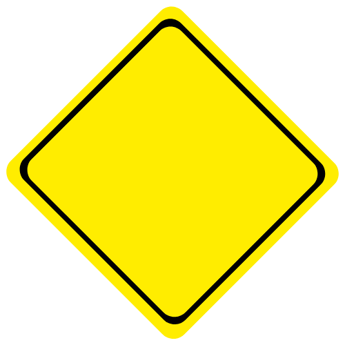 Traffic Signs - What does the black lettering on yellow background sign mean?