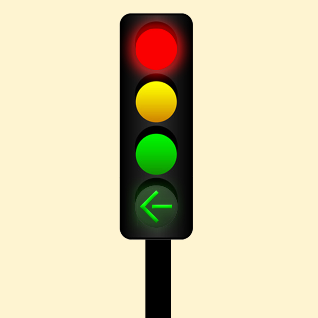 Traffic lights & pavement markings - What does this signal indicate?