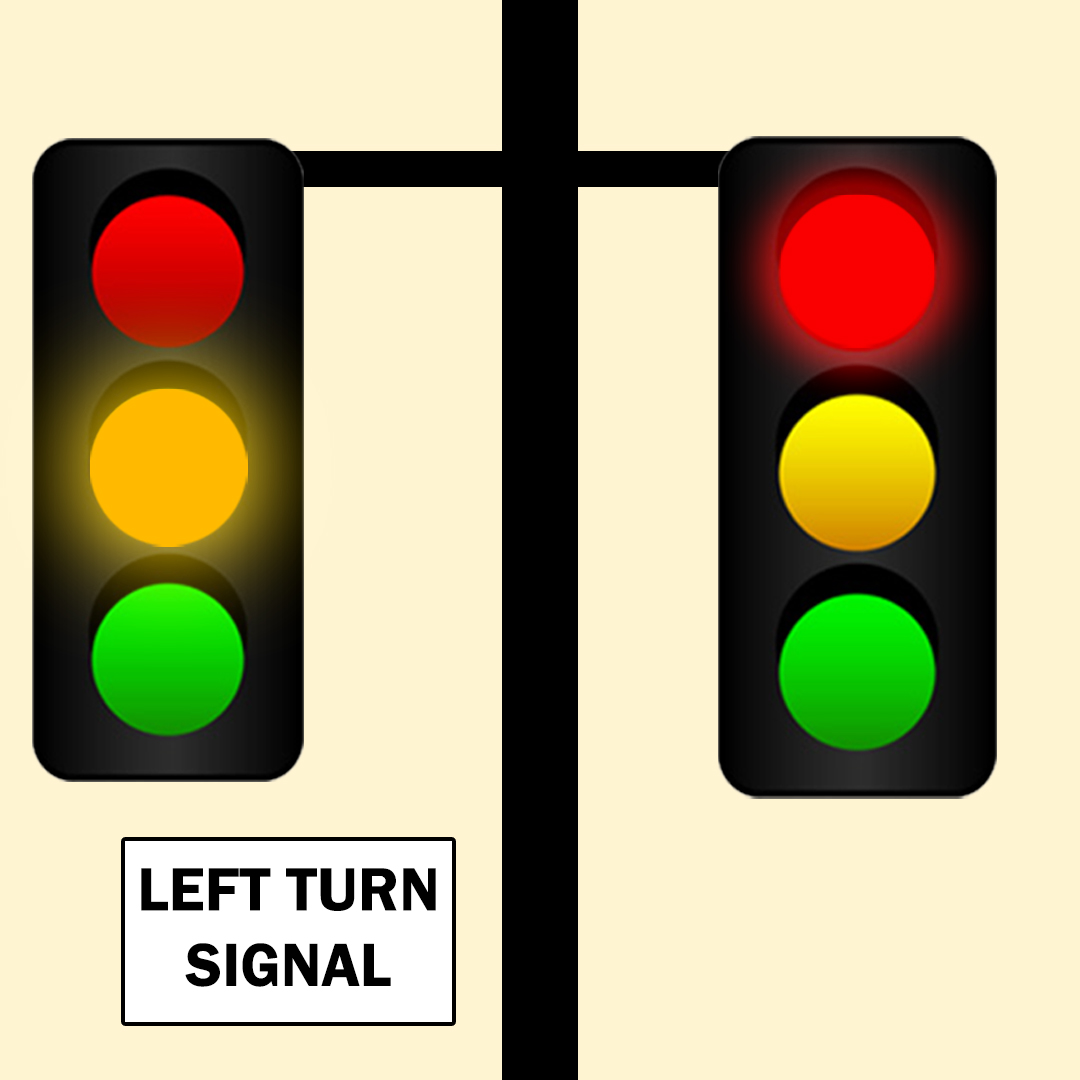 Traffic lights & pavement markings - What does this signal indicate?