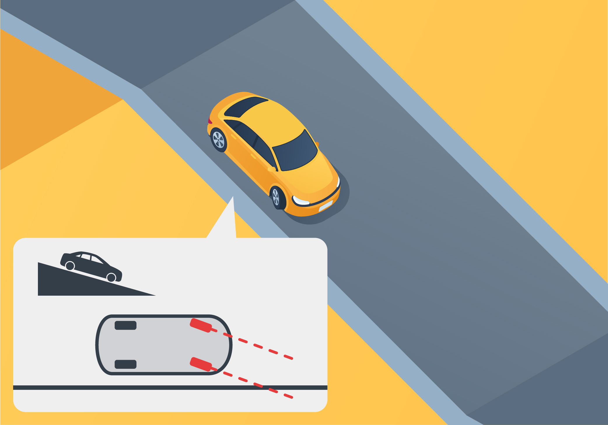 ontario car - Where should you turn your vehicle’s front wheels when parking facing downhill on the right side of a street with or without a curb?