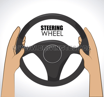 british-columbia car - Where on the steering wheel should your hands be placed?