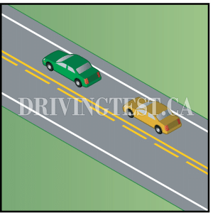 What is indicated by a solid line on the left side of the lane you're driving in? - What is indicated by a solid line on the left side of the lane you're driving in?