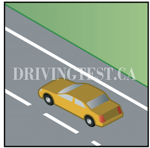 prince-edward-island car - What should you do while driving unless you're planning on making a left turn or passing?