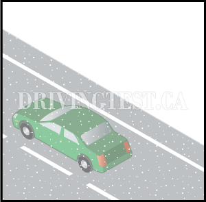 prince-edward-island car - In what way should people drive during the winter months when roads are slippery?