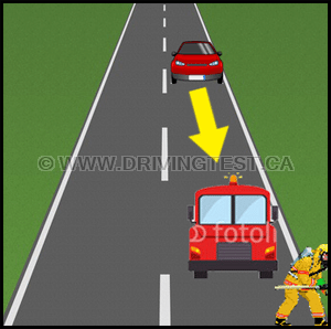 new-brunswick car - What is the minimum distance away from a fire truck you may park if they're stopped at a fire?