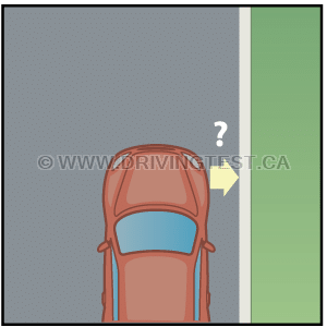 Test 3 - How far away from the curb should your wheels be if you park correctly?