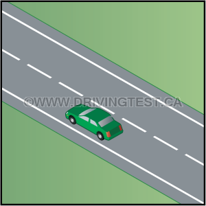 At what point while driving on a multilane highway should you stay in the far left lane? - At what point while driving on a multilane highway should you stay in the far left lane?