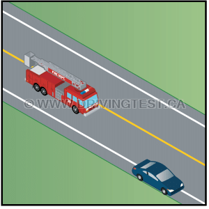 What do you have to do if you see an emergency vehicle approaching you with lights flashing or sirens on? - What do you have to do if you see an emergency vehicle approaching you with lights flashing or sirens on?