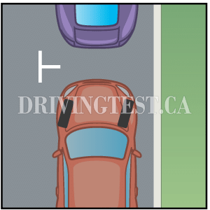 Test 4 - In what direction should your front wheels be turned when parking facing downhill on a road with a curb?