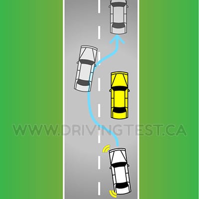 What are you prohibited from doing while being passed by another vehicle? - What are you prohibited from doing while being passed by another vehicle?