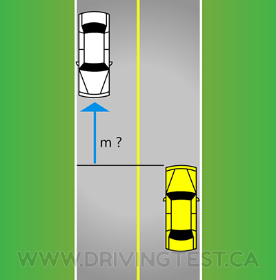 How far away from stopped vehicles on the opposite side of the road/highway do you have to be when stopping on a rural road or highway? - How far away from stopped vehicles on the opposite side of the road/highway do you have to be when stopping on a rural road or highway?